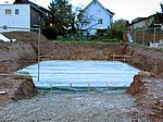Das Fundament ist fertig - saubere Arbeit!
