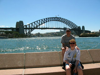 An der Harbour Bridge in Sydney im Februar 2005