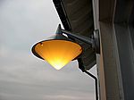 ...und brennt (natürlich mit Energiesparlampe)