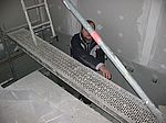 Wenn in der 6. KW die Treppe kommt, kann man auch wieder bequem in den Keller...