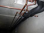 Vom Keller aus gehen die Leitungen für Heizung und Solar...