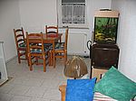 Im Eßzimmer kann auch endlich gegessen werden...
