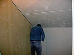 Die letzten Platten in der Schräge im Nähzimmer, danach ging es mit den Wänden weiter