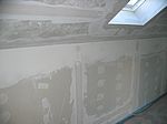 Im Gästezimmer wurde schon zum zweiten Mal gespachtelt...