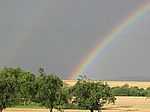 Ein wunderbarer Doppelregenbogen verschönt uns den Abend