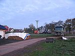 Pünktlich rollt die LKW-Karawane an...