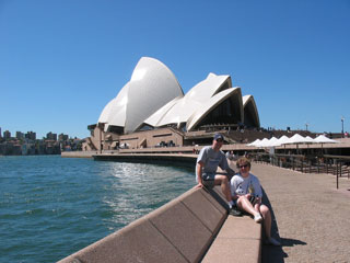 An der Oper in Sydney im Februar 2005